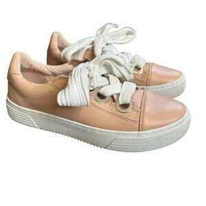 Zara Basic Baby Pink XL Shoelace Fashion Sneakers 9